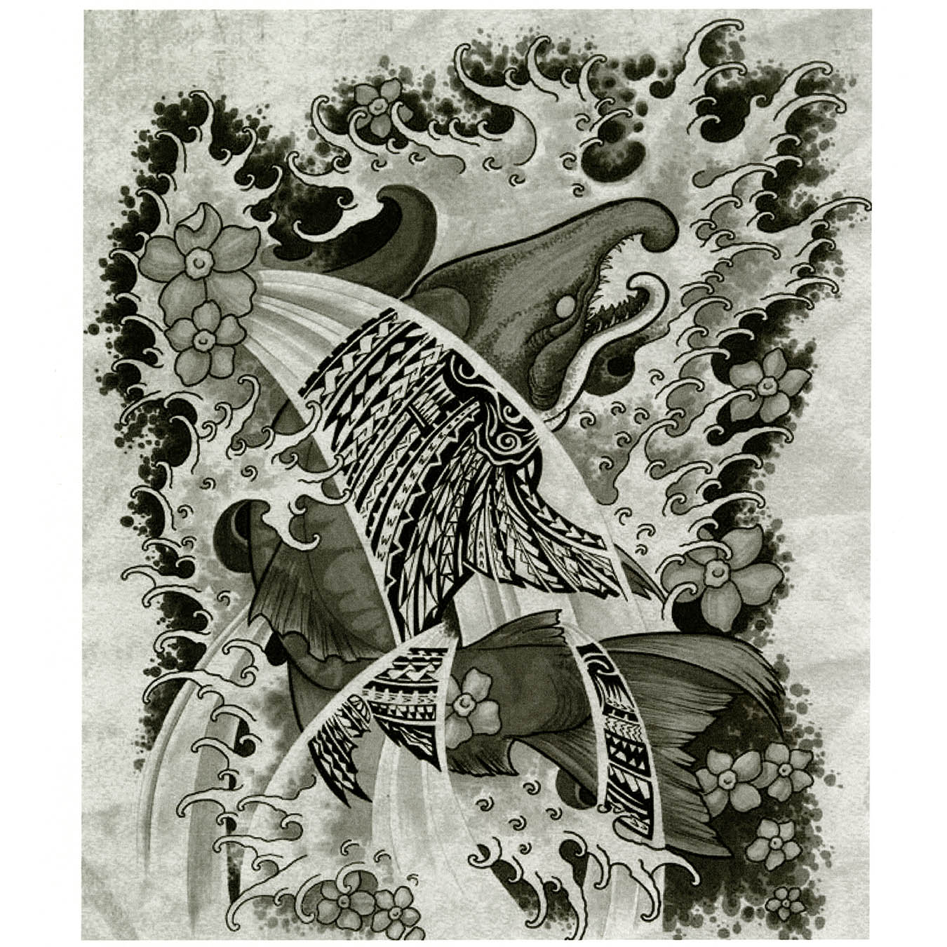 Lui Tall Tattoo Drawing