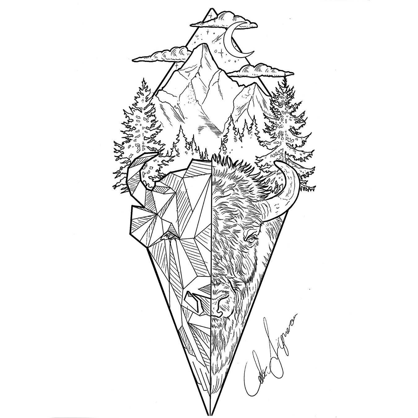 Carlos Figueroa Tattoo Drawing