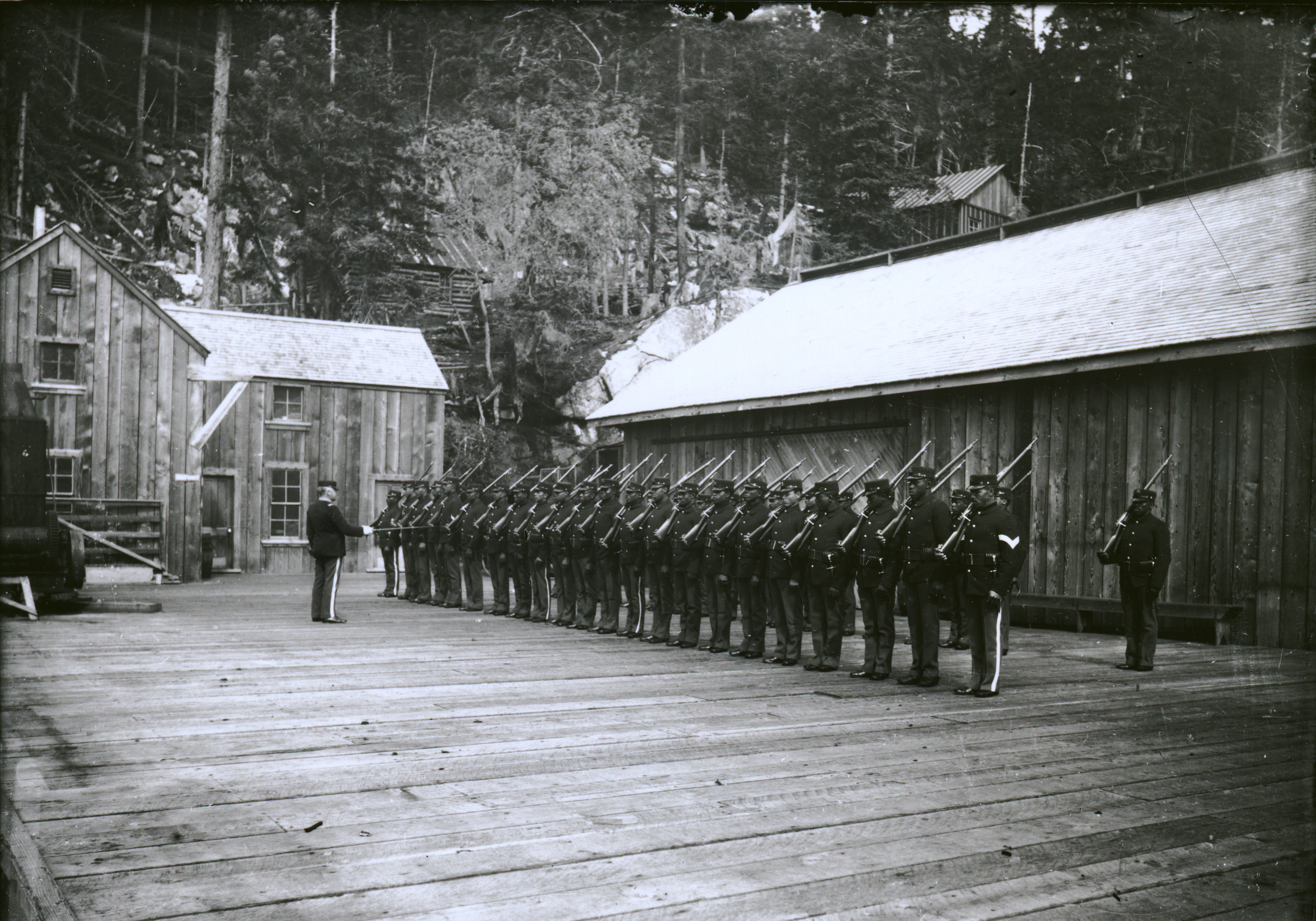 Company L of the 24th Infantry Division, Dyea, Alaska, 1899